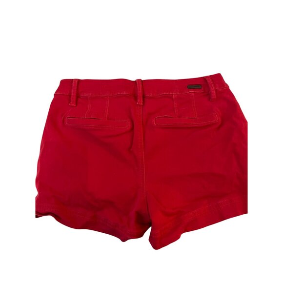 BKE Red Chino Cotton-Blend Shorts Women's Size 25 Casual Fit Pre-Owned - Picture 4 of 5